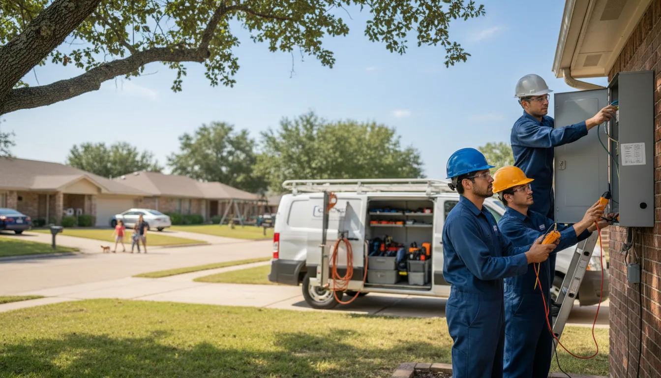 Certified electrician providing emergency electrical services in Bowie, TX